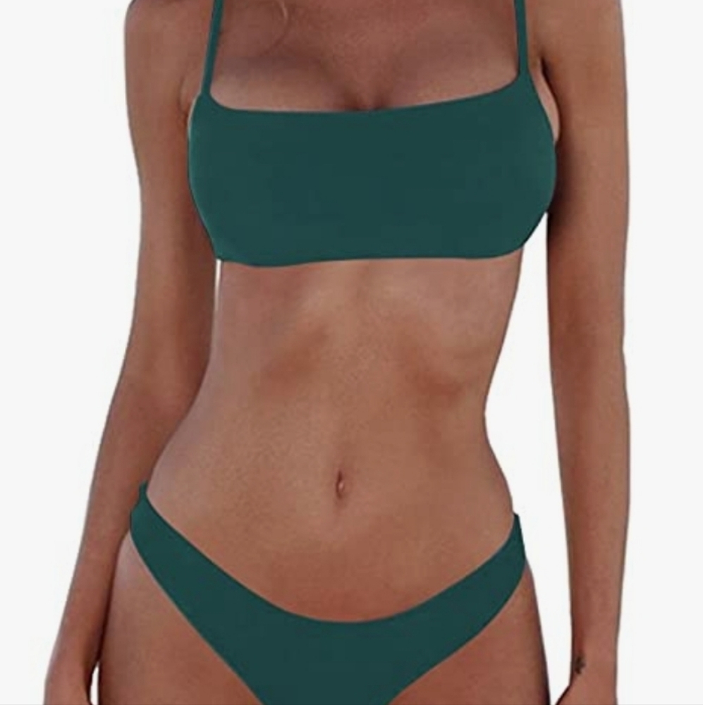 Green Bikini Bathing Suit